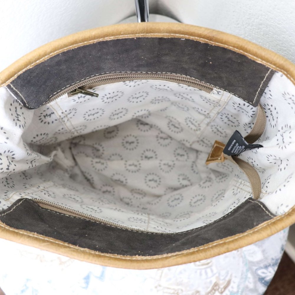 NEW Myra Bag Upcycled Crossbody Bag Canvas Purse - Picture 7 of 8